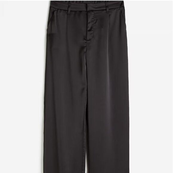 H&M - Divided | NWT Black Satin Dress Pants(have, S, too, not with this listing) - Picture 1 of 9